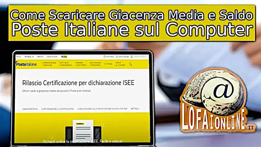 Guida per scaricare giacenza media e saldo poste italiane dal computer
