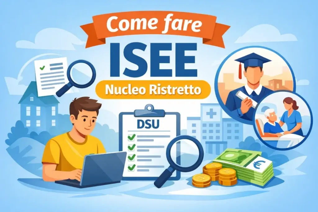Immagine in evidenza della guida per fare l'ISEE nucleo ristretto in autonomia online