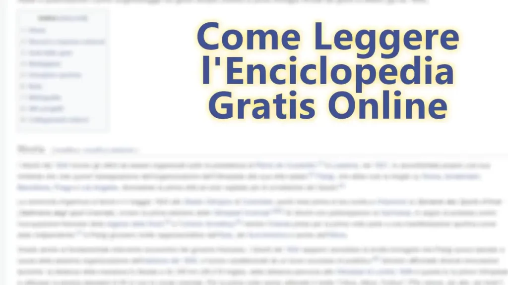 come leggere l'enciclopedia gratis online