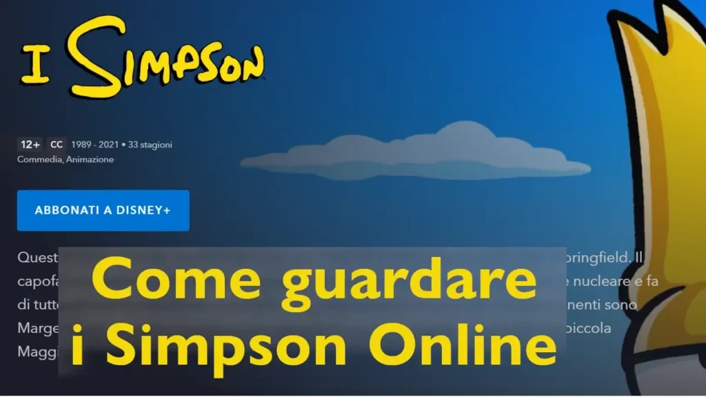 Come guardare episodi, film, speciali de I simpson