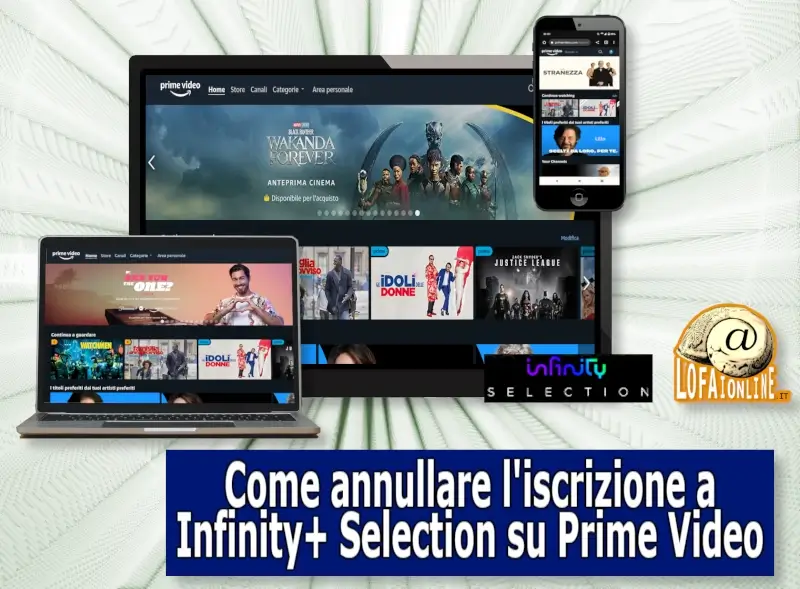 Guida per annullare l'abbonamento al canale aggiuntivo Infinity Selection