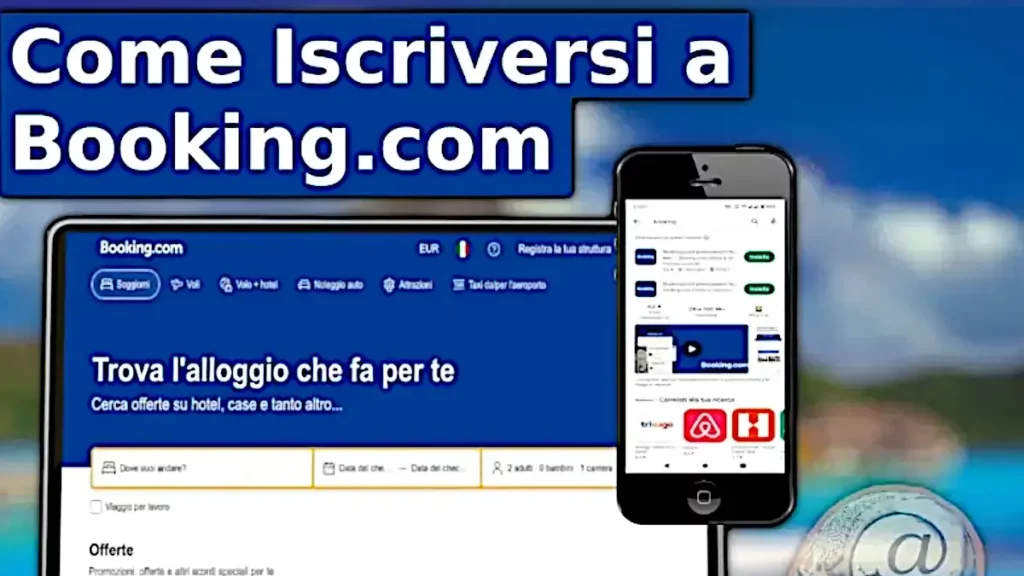 Guida per iscriversi al sito booking.com