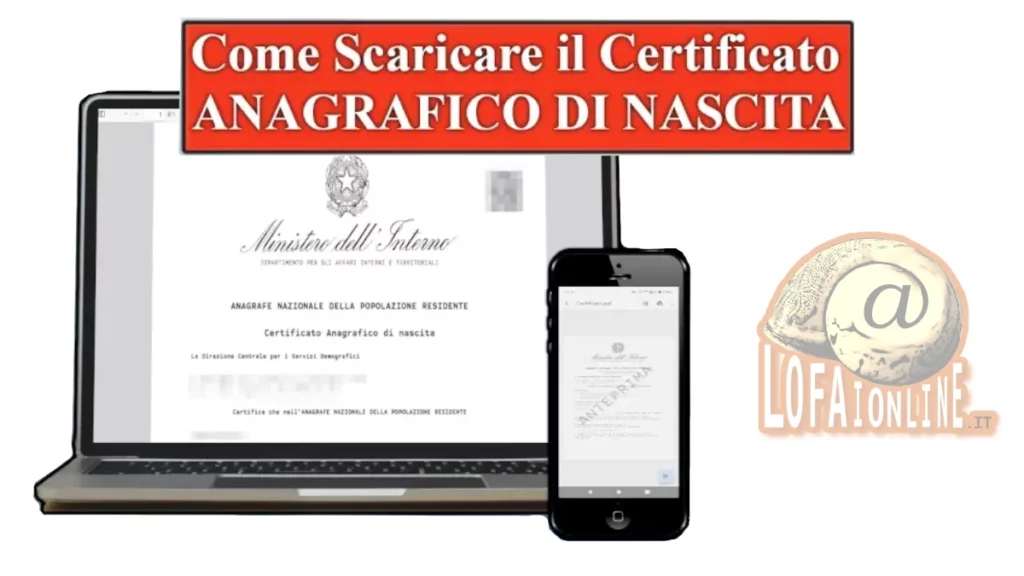 Guida per scaricare il certificato di nascita da ANPR