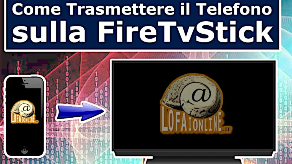 Guida per trasmettere telefono android o iphone su Fire Tv Stick