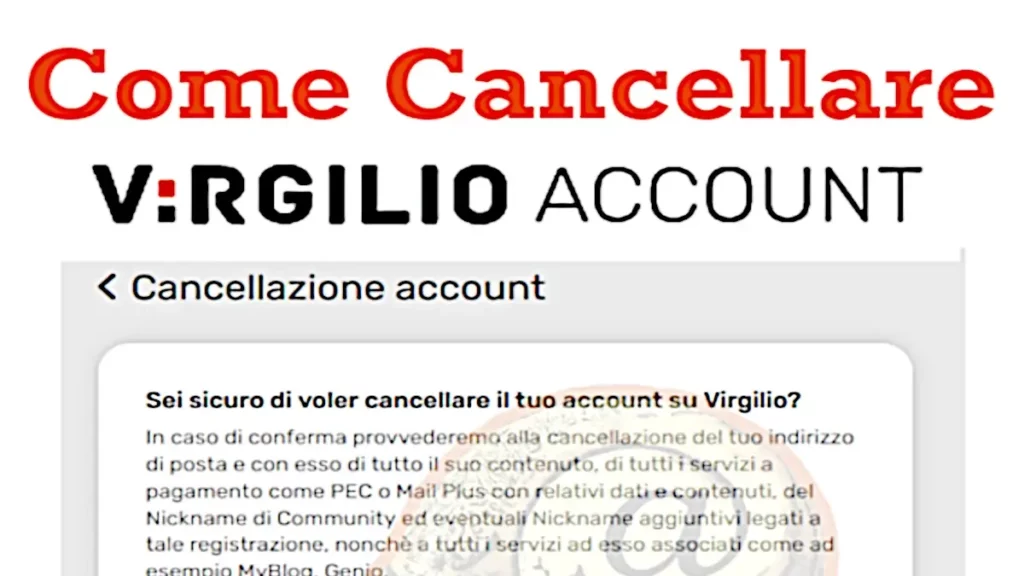 Guida per cancellarsi da Virgilio