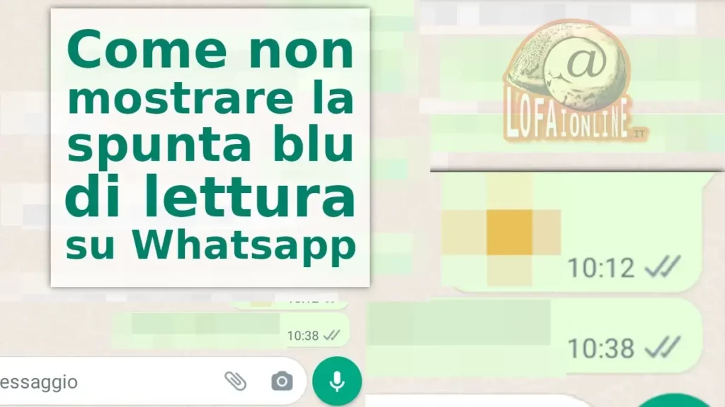 Guida per non mostrare la spunta blu di lettura su whatsapp
