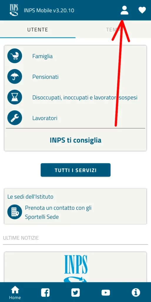 Come utilizzare l'app Inps Mobile - Accesso
