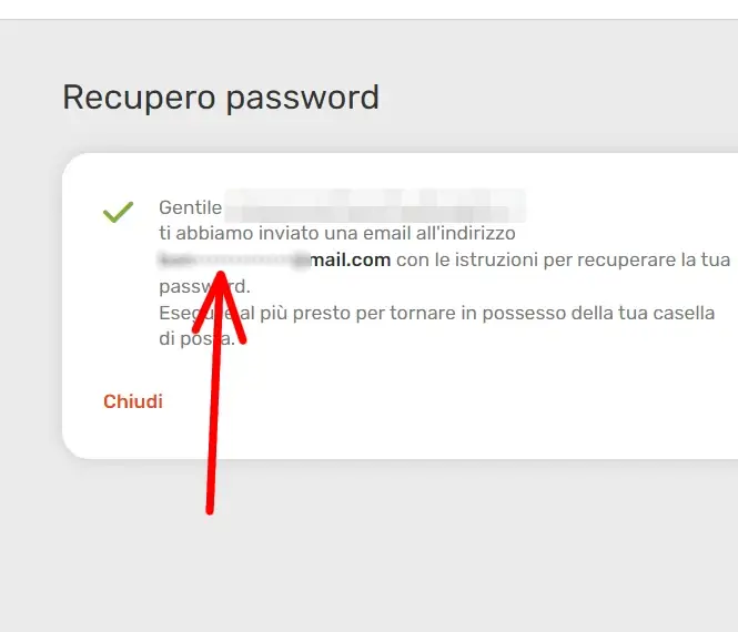 Clicca il link ricevuto sulla mail elencata e ripristina la password virgilio