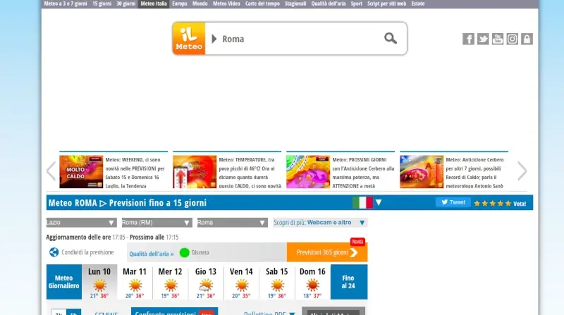 Il Meteo.it - migliori soluzione per il meteo nazionale online