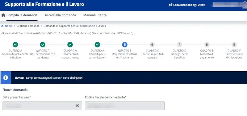 Requisiti di residenza e cittadinanza per accedere al supporto al lavoro e formazione