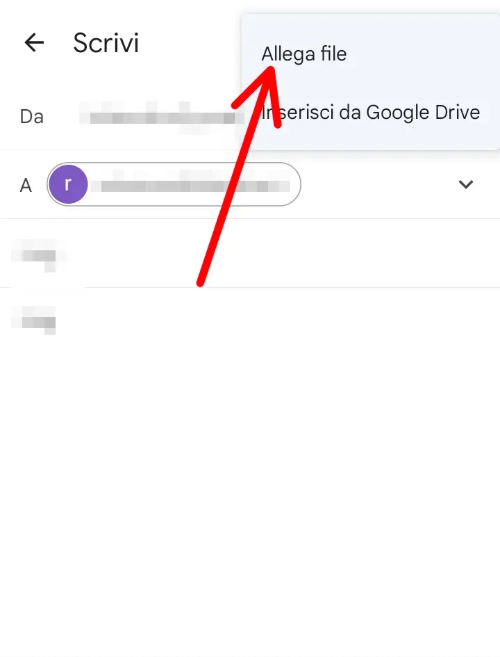 Clicca su allega file per caricare il tuo documento video o immagine