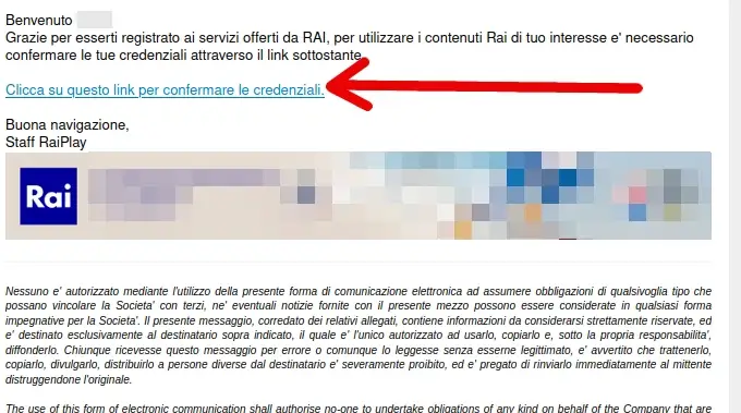 Clicca il link di registrazione arrivato alla mail