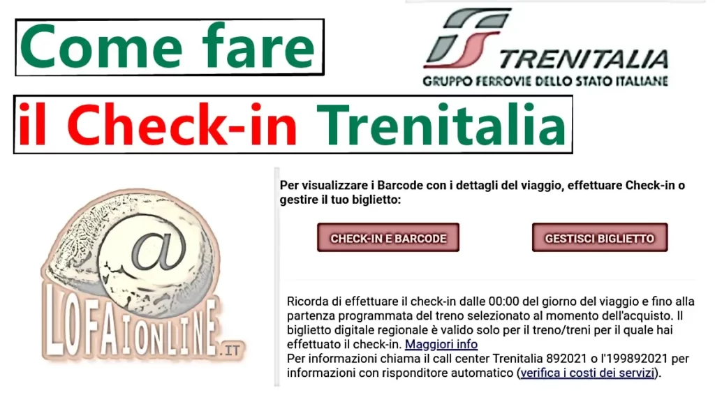 Guida per fare il check in online di Trenitalia