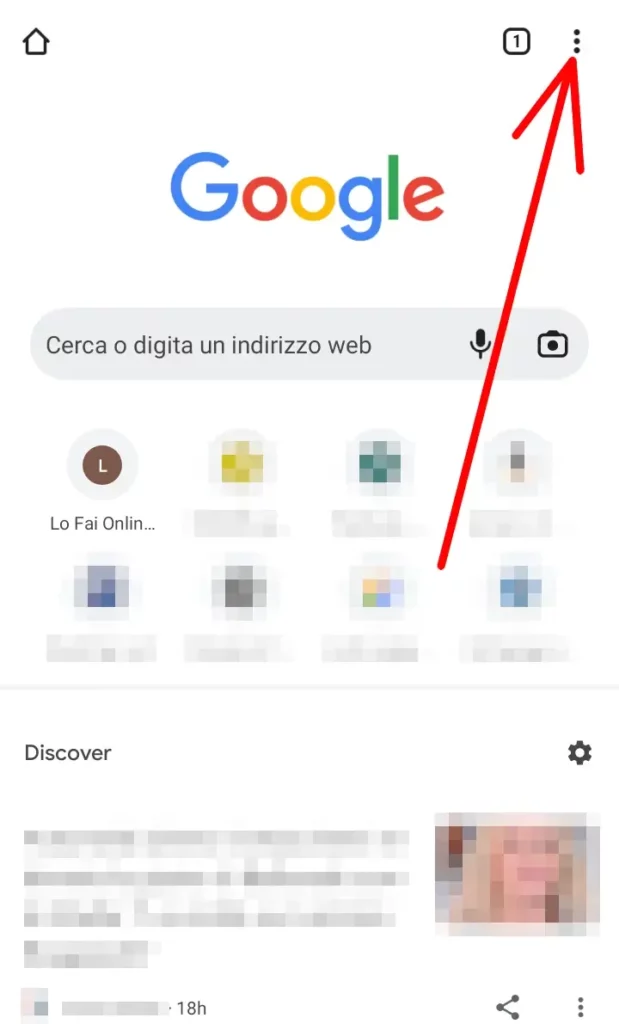 Apri Google Chrome per cancellare la cronologia.