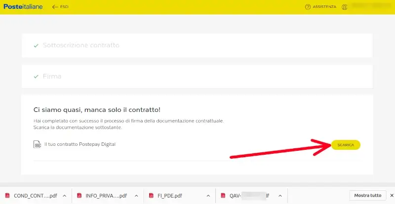 Scarica il contratto della postepay digital