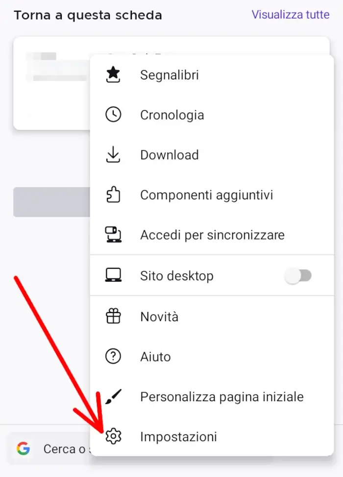 Vai sulle impostazioni di Firefox per gestire la privacy