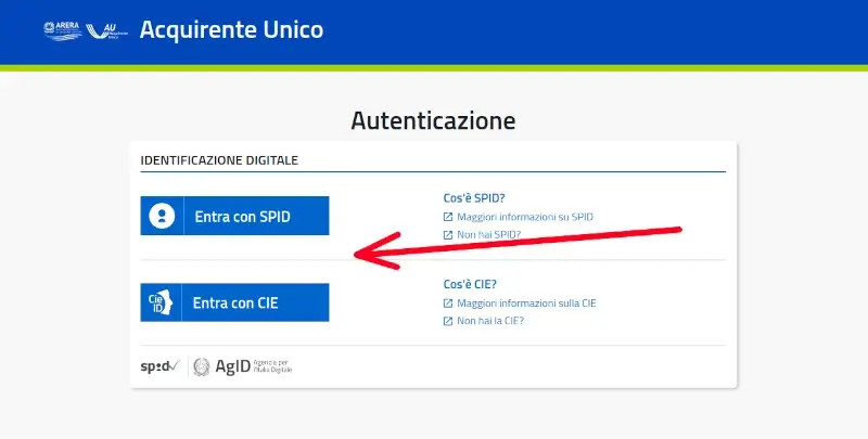 dal computer accedi al portale dei consumi con spid o cie