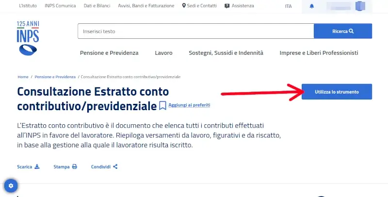 Utilizza lo strumento per verificare i contributi