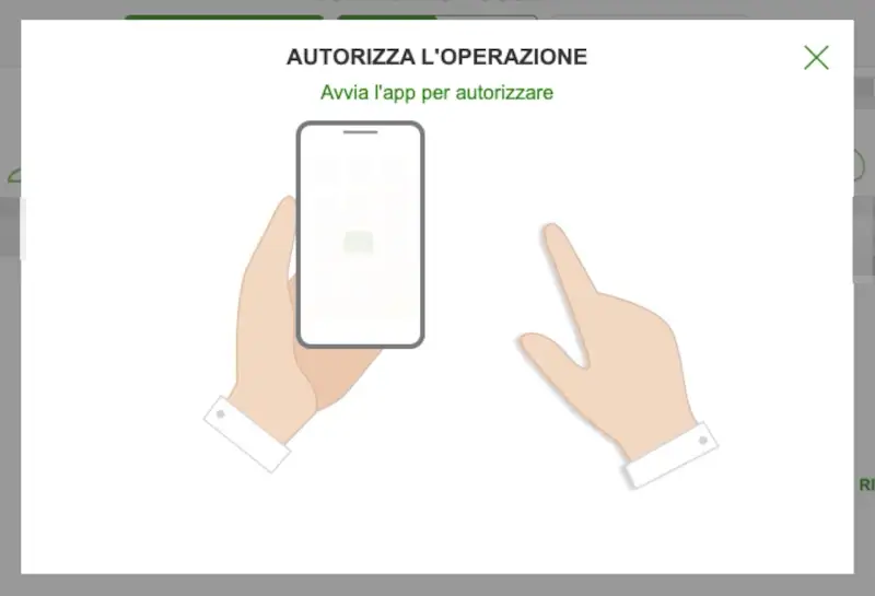 Conferma l'operazione con la procedura di sicurezza sanpaolo