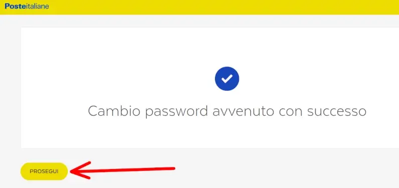 Cambio password poste id