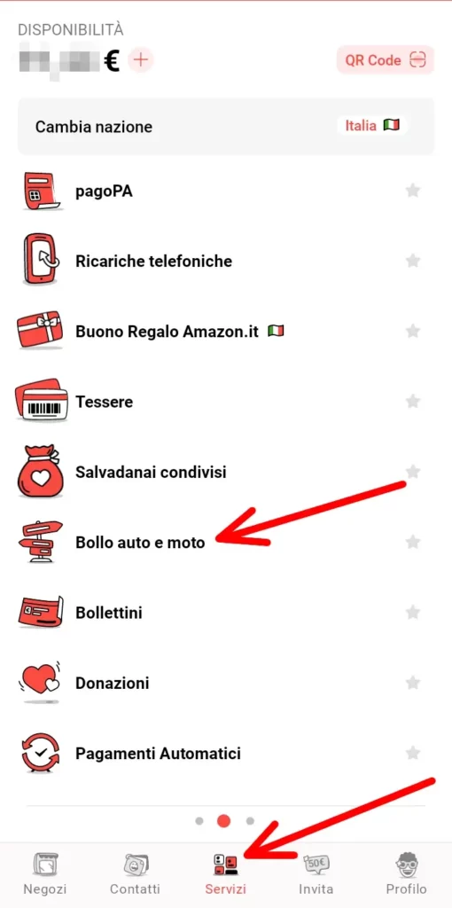 come pagare bollo auto e moto con satispay