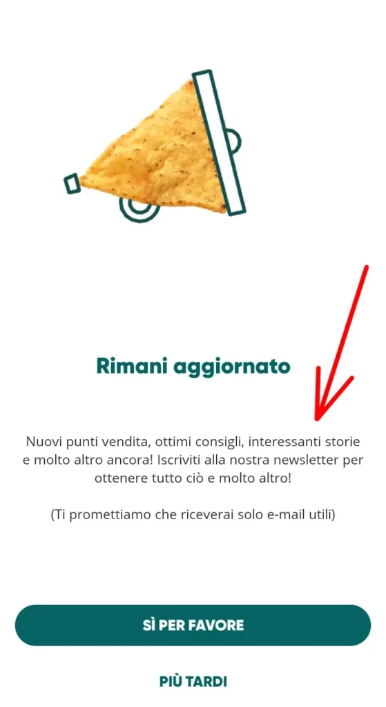 Essere informati sulle novità dell'app too good to go