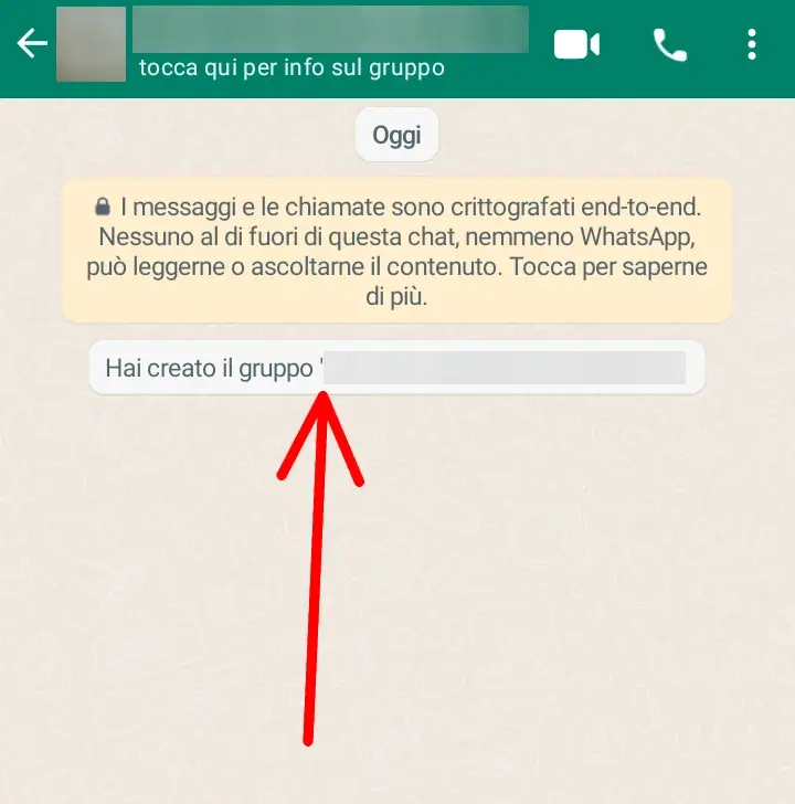 Ecco come creare un gruppo whatsapp