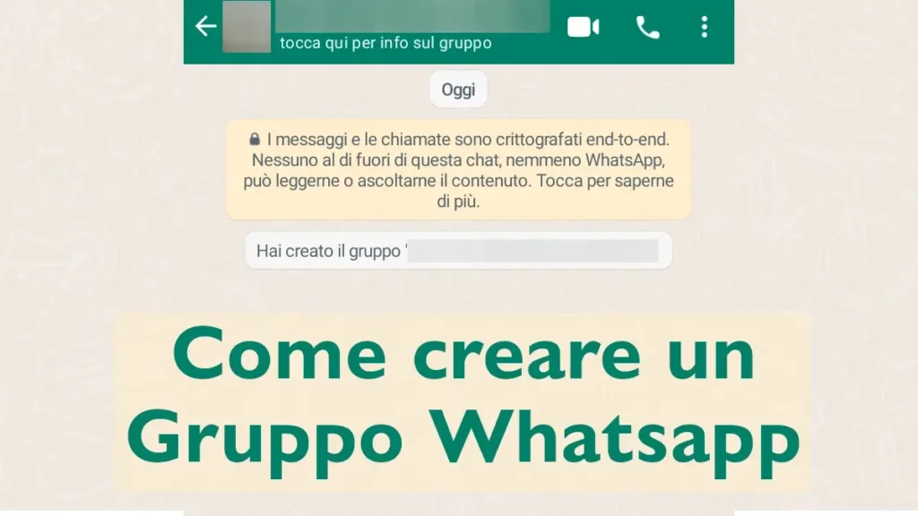 Guida per creare un gruppo su whatsapp