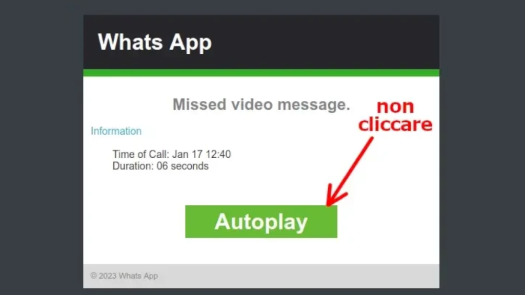 Come riconoscere la truffa del video messaggio whatsapp