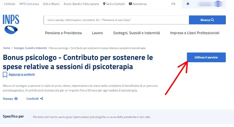 Richiesta bonus psicologo online 2024