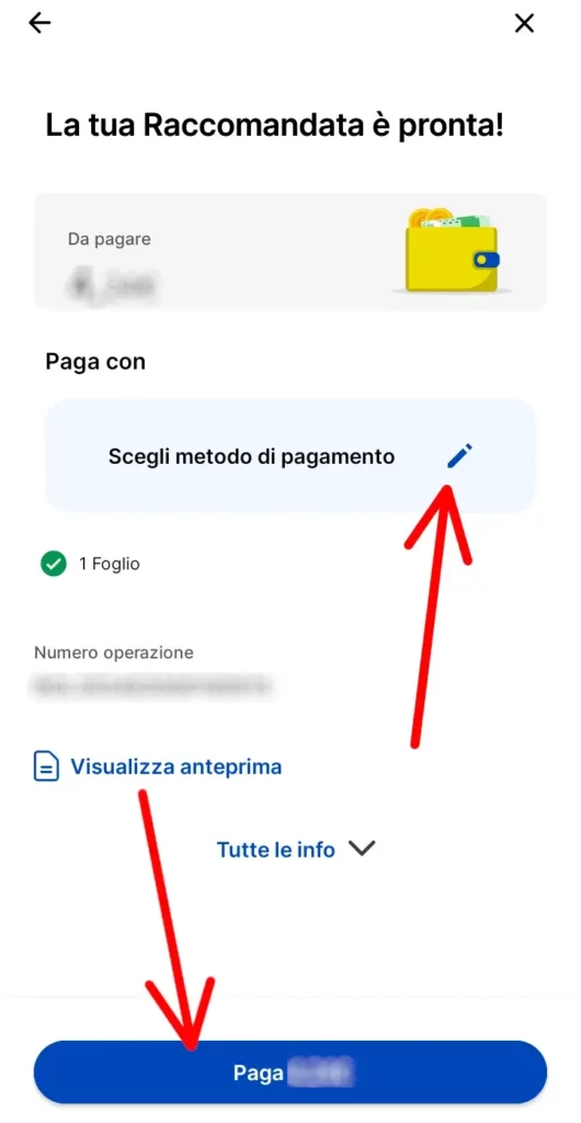 Scegli il metodo di pagamento e paga a poste italiane la spedizione Poste