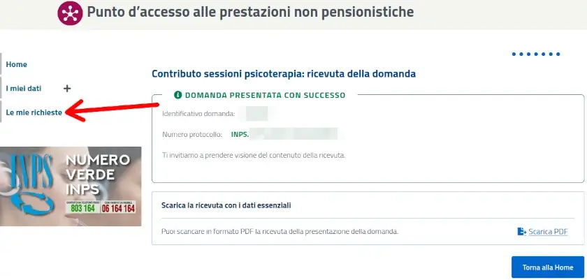 Verificare l'esito della domanda per il bonus psicologo