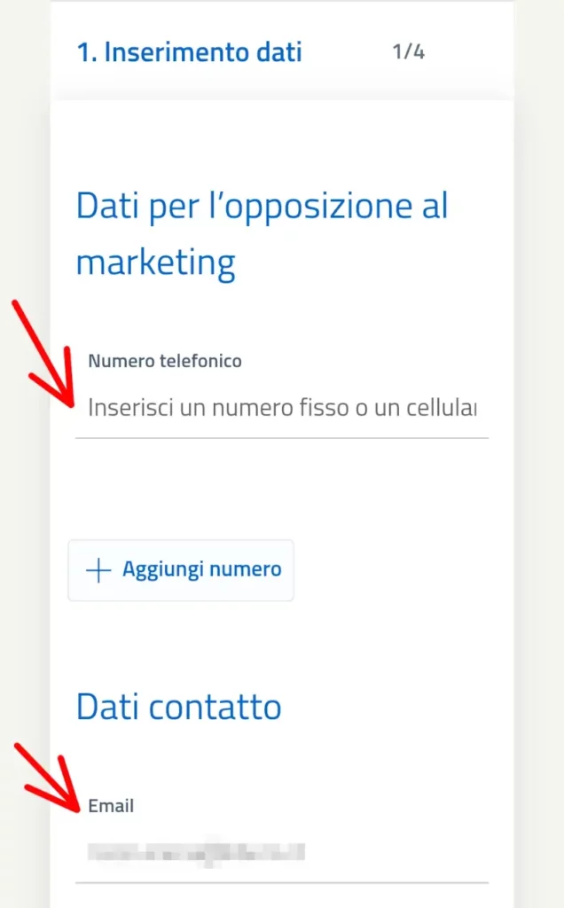 inserisci il numero di telefono a cui ricevi chiamate spam dai call center