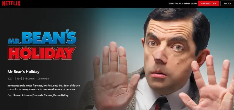 Guardare i film di Mr. Bean su Netflix