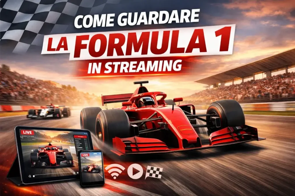 Immagine in evidenza della guida che spiega come guardare la formula uno in streaming