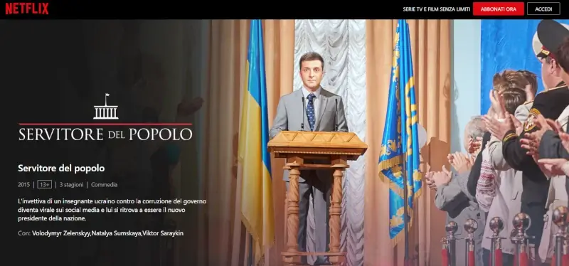 guardare la serie del presidentesull' Zelenskyj Ucraina