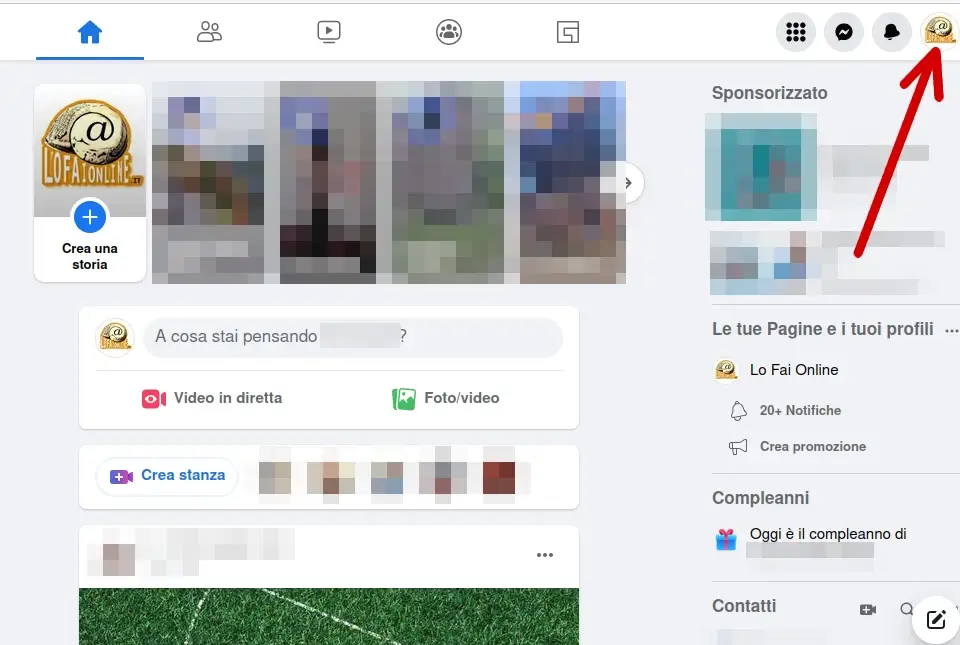 Vai su facebook per vedere chi accede al tuo profilo