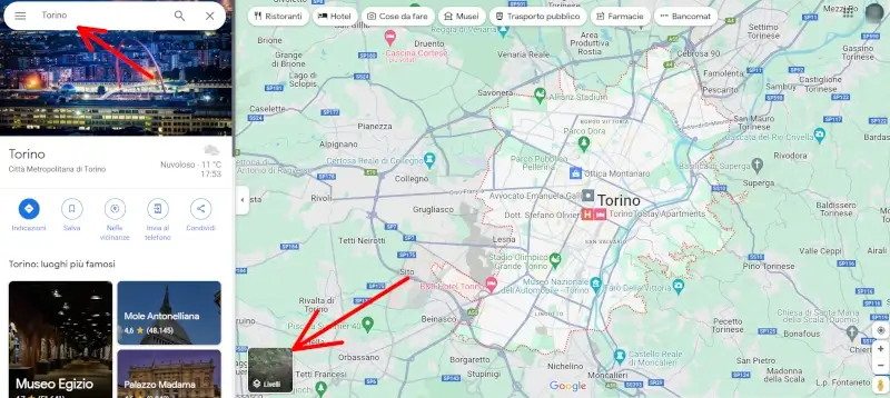 Verificare traffico e viabilità online con google maps