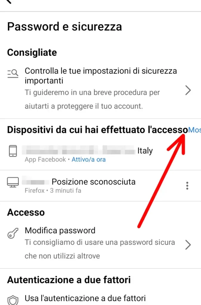 Espandi l'elenco di chi accede al tuo profilo facebook