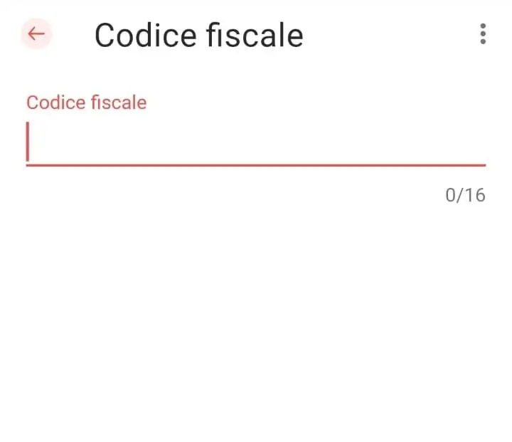 Inserisci il tuo codice fiscale per iscriverti