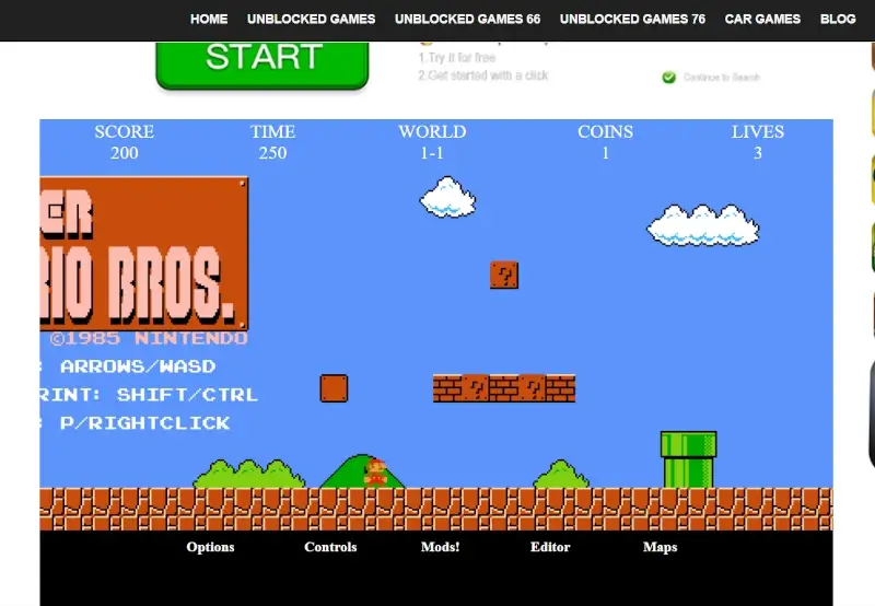Giocare gratis online a Super Mario su MonkeyMart