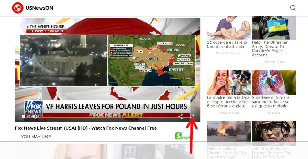 Puoi usare UsNewsOn per guardare gratis Fox News online in streaming dall'Italia