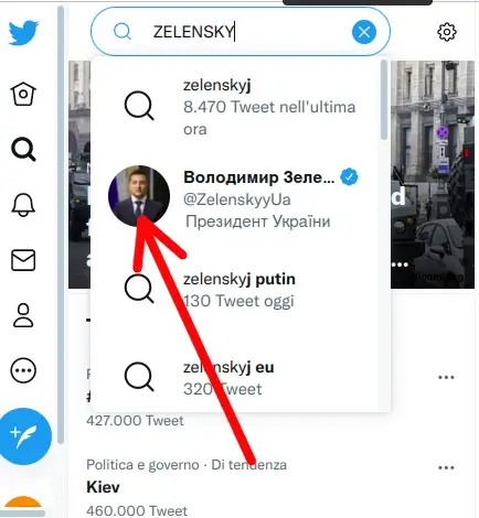 Cerca su Twitter X il presidente Zelenskyy per notizie sull'Ucraina