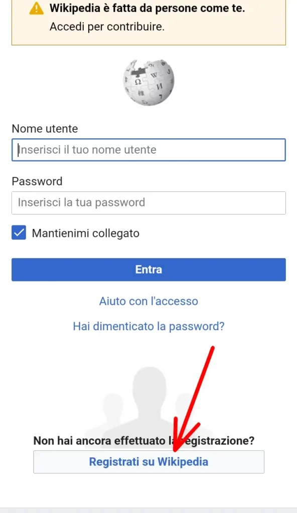 Registrati per fare parte di wikipedia e contribuire all'enciclopedia