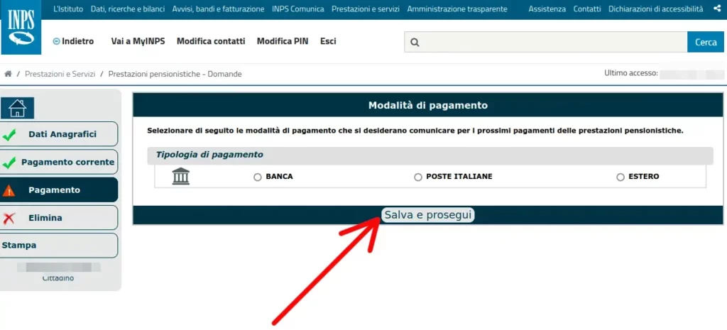 Puoi ricevere la pensione su un altro conto, carta con iban o conto corrente estero