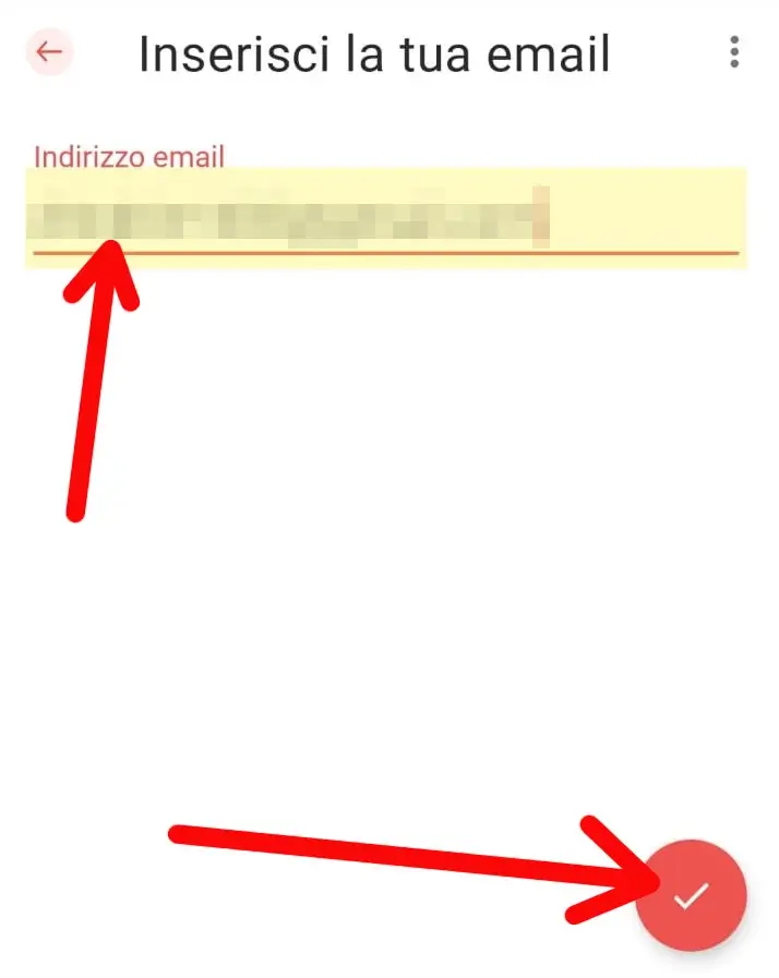 Inserisci il tuo indirizzo email a cui ricevere un codice di verifica
