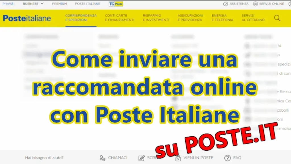 Come inviare una raccomandata online sul sito delle poste