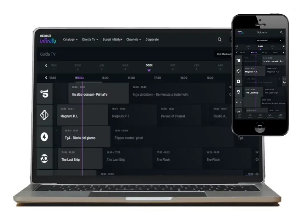 Vedere online la programmazione tv e streaming di Mediaset