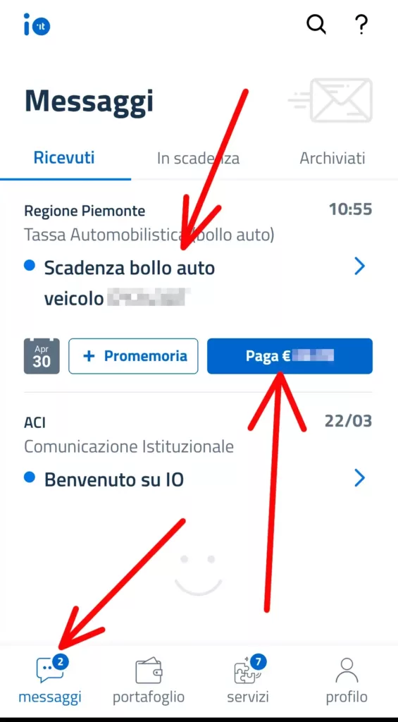 Verifica la scadenza del bollo auto veicolo da pagare