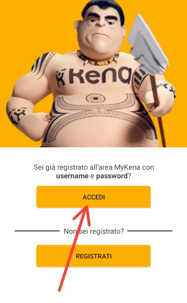 2 - Clicca su Accedi per andare alla procedura di recupero password